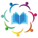logo graphic showing people icons surrounding open book
