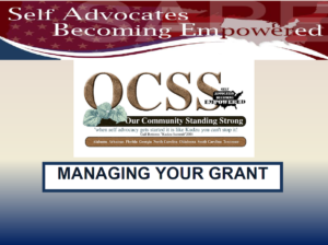 Cover of Managing your grant powerpoint